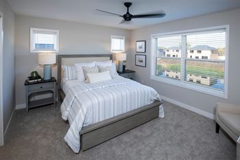 Foot-friendly carpeting in bedrooms